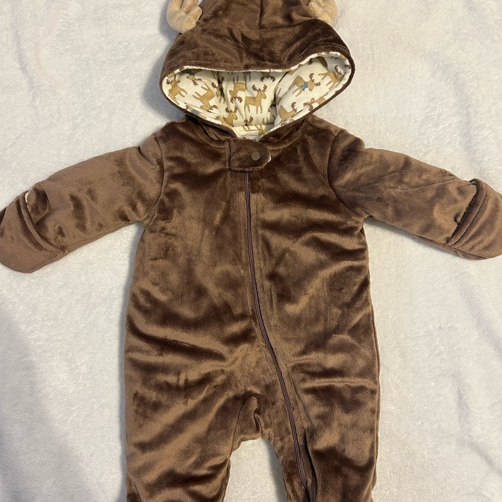 Carter's Brown Plush Kids Footie